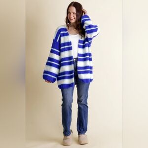 POL Striped Cardigan